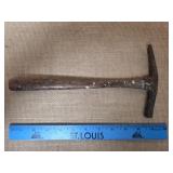 Antique Tack Hammer with Wooden Handle