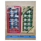 36 Glass Christmas Tree Ornaments Jumbo Pyramid