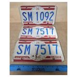 1976 Illinois Bicentennial Licence Plates