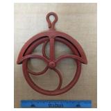 Antique Cast Iron Gin Wheel 10-Inches with