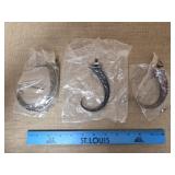 Three New Aluminum Plant Hooks