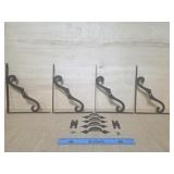 Black Hammered Metal Drawer Pulls, Shelf