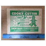Snowman or Gingerbread Boy Metal Cooky Cutter New