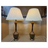 Mid-century Modern Matching Brown Lamps with