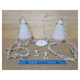 Wall Mount Two Piece Hanging Lamp Electric