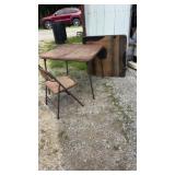 Card Tables and Folding Chair