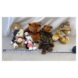 Ty Beanie Baby "Hero" bear and a "Liberty" bear