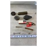 Chalk line, 7/16 Craftsman Wrench, Bottle