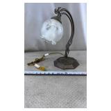 Art Nouveau style brass desk or table lamp