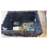 Tote of Craftsman Galvanized Staples and more
