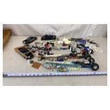 Collection of disassembled Revell model car kits,