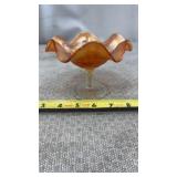 VINTAGE FENTON? MARIGOLD CARNIVAL GLASS HOLLY +