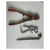Bolt cutter, piston ring groover cleaner, spud