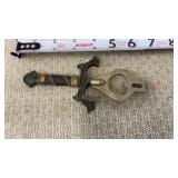 Vtg medieval sword-themed bottle opener-Japan