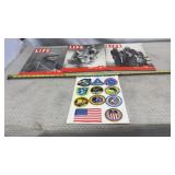 Life Magazines and NASA  Apollo flight decals
