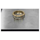 18k Yellow Gold Electroplated (HGE). Ring with