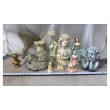 Variety of Statues, Home Decor, Cherubs, and more