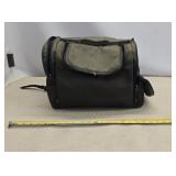Motorcycle olive green and black duffel bag