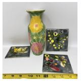 Fives Lilly majolica vase and decorative art