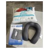 Deluxe heating pad, 12x16 pillows, and neck pad
