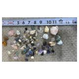Rose Quartz, Amethyst, and other crystals
