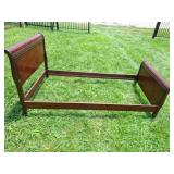 Wooden twin mattress frame