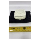 Westmoreland? or Enesco? white milk glass covered