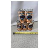 Vtg Mission Orange Drink tin cans coin banks