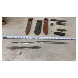 Collecting of WWll Military Trench knives,