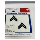 Pair of Subdued Corporal (E-4) chevron collar