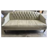 38x35x36 white leather couch
