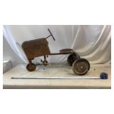 Vtg Metal Pedal Tractor
