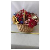 Artificial Flowers and Basket