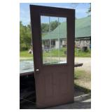36 x 80 brown 9-lite steel exterior door
