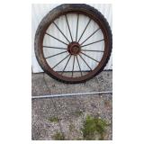 Antique Hay Rack Wheel
