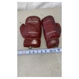 TRIO brand boxing gloves, likely featuring a