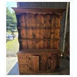 Rustic pine hutch