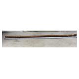 Rustic folk art hardwood walking stick,
