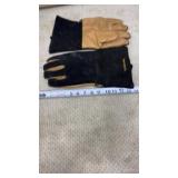 Plow & Hearth suede leather fireplace gloves