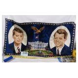 VTG ITALY WOOL TAPESTRY JOHN & ROBERT KENNEDY