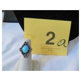 VTG NAVAJO STERLING RING SIZE 5 (7.87G)