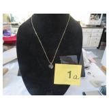 585 14K MILNOR ITALY NECKLACE, 10K MOM PENDANT