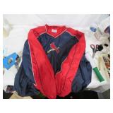 VTG ST LOUIS CARDINALS PULLOVER 4X WINDBREAKER