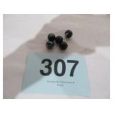 VTG BLACK SHOOTER MARBLES