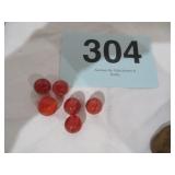 CAT EYE ORANGE MARBLES