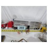 KENWORTH W900 TRUCK LIVE STOCK TRAILER