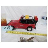 2001 TONKA RESCUE JEEP WRANGLER LIGHTS/SOUND, NICE