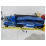 1981 BUDDY L KENWORTH ELECTRIC METAL CAR HAULER