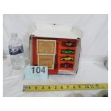 1970 ORG SIZZLERS HOTWHEELS CASE W/CARS, REDLINE