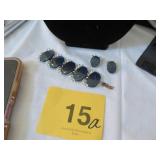 VTG NO MARKING BRACELET/CLIP ON EARRINGS